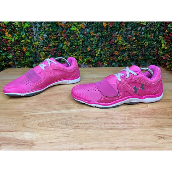 Under Armour Micro G Renegade 4D Foam‎ Running Training Shoes Pink Womens 10 - Picture 3 of 11